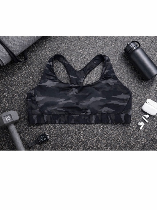 Athleta Other - Athleta Black Camo Racerback Sports Bra